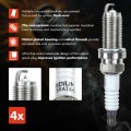 A-premium Set Of 4 Ignition Coil Pack And Iridium Spark Plugs Compatible With Jeep Compass 2007-2017 Patriot Dodge Journey