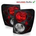 Amerilite Black 3d Popout Replacement Brake Tail Lights Set Bulb Included For 99-04 Jeep Grand Cherokee Passenger And Driver