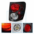 Amerilite Black 3d Popout Replacement Brake Tail Lights Set Bulb Included For 99-04 Jeep Grand Cherokee Passenger And Driver