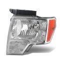 Dna Motoring Oem-hl-0011-l Chrome Factory Style Driver Side Headlight Replacement For 09-14 F150 
