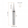 Uxcell Wood Engraving Bit Solid Carbide 3 175mm 1 8 Shank 20 Degree 0 4mm Tip Cnc Router Tool For Acrylic Pvc Mdf Pcb Carving