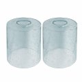 Anmire 2 Pack Blue Seeded Glass Lamp Shades Cylinder Light Fixture Replacement Globe Or Cover With 1-5 8-inch Fitter For 