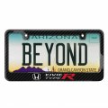 Ipick Image Made For Honda Civic Type R Black Real 3k Carbon Fiber Glossy Finish License Plate Frame