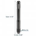 X Autohaux 2pcs Car Stainless Steel Wheel Hangers Alignment Pin Tire Studs Tool M14x1 5 Titanium Tone