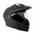 Mmg Dual Sport Off Road Motorcycle Full Face Helmet Dirt Bike Atv Flip-up Visor Model 23 Matte Black Xl 