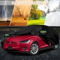 Waterproof Car Cover Replace For 2015-2023 Tesla Model X All Weather Covers With Zipper Door Ventilated Mesh Charging Port Snow