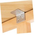 Gleavi 12pcs Stainless Steel Corner Code Bracket Commercial Shelving Store Wall Accent Decor Rust-proof Brackets Durable