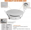 3 In Led 12v Rv Puck Light Aluminum Recessed Ceiling Interior For Motorhomes Camper Caravan Trailer Boat 4000k Cool White Pack