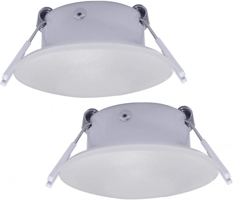 3 In Led 12v Rv Puck Light Aluminum Recessed Ceiling Interior For Motorhomes Camper Caravan Trailer Boat 4000k Cool White Pack