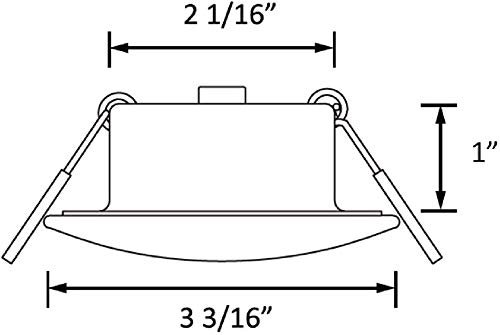 3 In Led 12v Rv Puck Light Aluminum Recessed Ceiling Interior For Motorhomes Camper Caravan Trailer Boat 4000k Cool White Pack