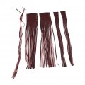 Newsmarts Hand Grip Wrap Tassel Covers Clutch Lever Fringe Brake Streamer Leather Red Motorcycle For 22mm 25mm Universal