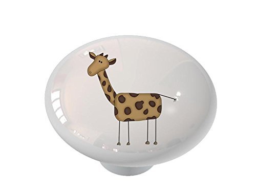 Gotham Decor Funny Giraffe Ceramic Drawer Knob