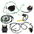 Ignition Coil Cdi Stator Starter Relay Rectifier Kit For Honda 400 Trx400ex 2x4 1999 2000 2001 2002 2003 2004 Includes Wire 
