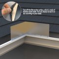 2 Pcs Gutter Valley Splash Guards Rain Roofing Diverter Roof Rain For House Shingle Roofs Corner