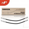 A-premium Rear Driver And Passenger Brake Hydraulic Hoses Compatible With Select Mercedes-benz Models Slc43 Amg 2017-2019 Slk55