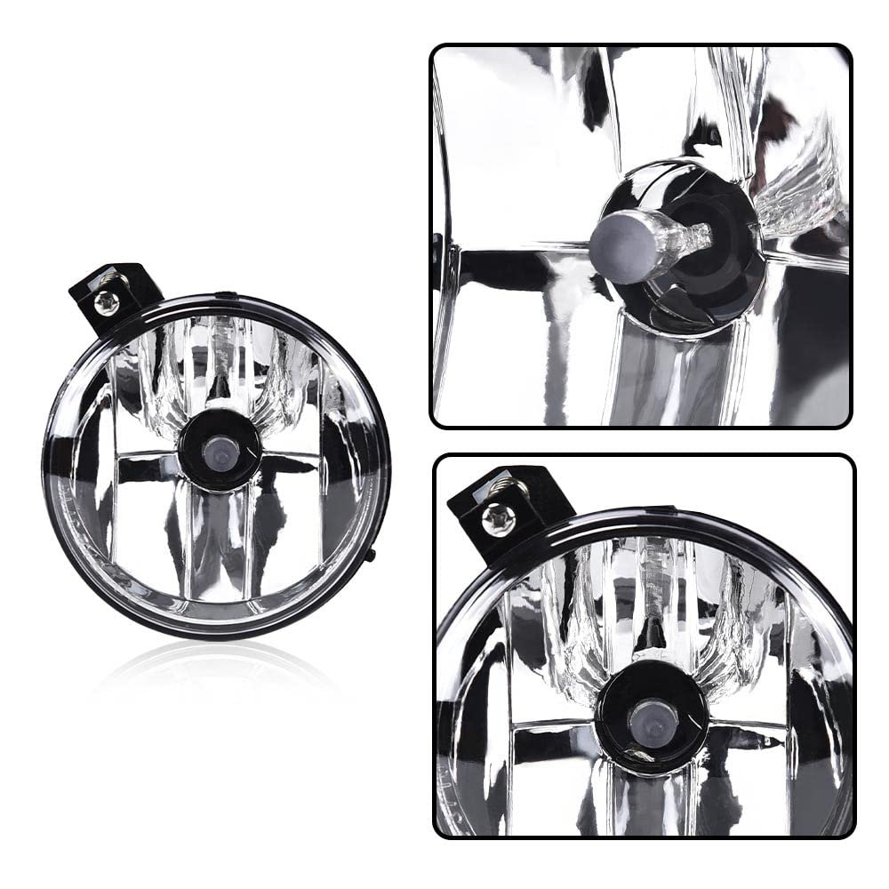 Front Bumper Fog Lights For 2001 2004 Dodge Dakota And 2003 Durango Clear Lens Halogen Driving Lamps Pair