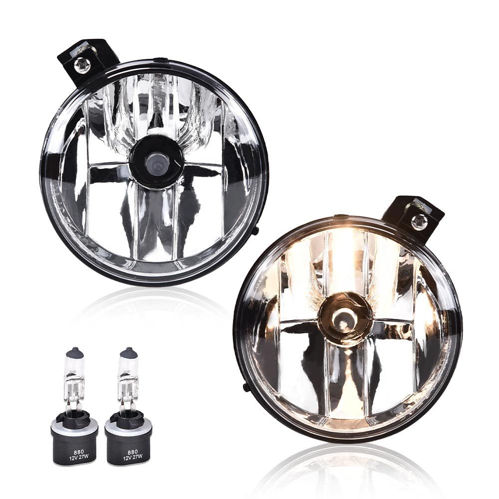 Front Bumper Fog Lights For 2001 2004 Dodge Dakota And 2003 Durango Clear Lens Halogen Driving Lamps Pair