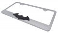 Batman 3d Black Bat Brushed License Plate Frame
