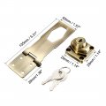 Uxcell Keyed Hasp Lock 135mm Twist Knob Locking For Door Cabinet Alike Bronze Tone