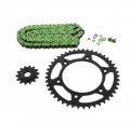 Fits Honda Xr400r 400 R Green O Ring Chain And Sprocket 14 45 110l
