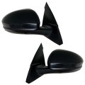 Side Mirror Set For 2019-2024 Nissan Altima S Sr Power Adjusted Heated Glass Turn Signal Light Material Black 6 Pins Pair 