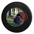 Wild Turkey Hunting In A Fieldspare Tire Cover Black 35 