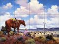 Western Art Ceramic Tile Mural Backsplash The Overseers By Jack Sorenson 17 X 12 75 4 25 Tiles 
