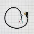 Whirlpool Pt600l Genuine Oem 4-prong 30-amp Power Cord For Electric Dryers 6 Feet Black Replaces 33002441 687396 694276