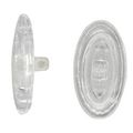 15mm Symmetrical Silicone Screw Nosepad Bag Of 25 Pairs By Optical Suppliers 