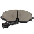 Front And Rear Ceramic Disc Brake Pad Set For Volkswagen Atlas 2018 2022 Cross Sport 2020 D1761 D2074 With Hardware 