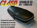New Replacement Seat Cover Fits Cl450 K1 1968-69 Honda Cl 450 Super Sport 181