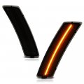 Full Led Strip Side Marker Lights Fender Parking Lamps For 2012-2019 Vw Beetle 2018-2022 Tiguan Chrome Housing Smoke Tinted 