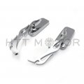 Httmt Mt400-011 Ttt003- Rectangle Shape Flame Fire Stem Custom Chrome Mirrors Compatible With All H-d Models Softail Fat Boy
