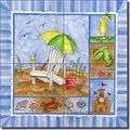 Seascape Beach Ceramic Tile Mural 12 X Its Time Ii By Sara Mullen Kitchen Shower Backsplash 