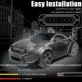 Led Emergency Warning Strobe Light 4 Pack Universal 12v 24v 18w White 6 Waterproof Beacon Flash Caution Lights For Cars Trucks
