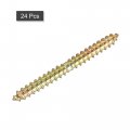 Uxcell 5x50mm Hanger Bolts 24pcs Double Ended Self-tapping Thread Wood To Dowel Screws For Connecting