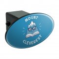 Mount Cleverest Everest Reading Book Funny Humor Oval Tow Trailer Hitch Cover Plug Insert