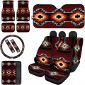 Doginthehole Car Seat Cover Protector Southwestern Native American Style Accessories For Women All Weather Heavy Duty Floor 