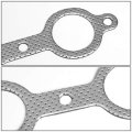Aluminum Exhaust Manifold Header Gasket Set Compatible With 02-16 Chevy Silverado 4 8l 5 3l 0l 6 2l