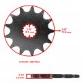 Caltric Front Drive Chain Sprocket Compatible With Yamaha Yz125 1987-1988 1990-1995 1999-2004 Wr200 1992