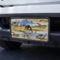 Graphics More Giraffe Family African Animals Pattern Novelty Metal Vanity Tag License Plate