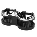 Multifunctional Cup Holder 2 In 1 Car Drinking Bottle Bracket Black Universal With Elastic Structure Sturdy Abs Plastic