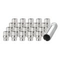 Dpaccessories 20 Chrome 12x1 25 Open End Et Spline Tuner Lug Nuts For Aftermarket Wheels Loe2l5hcsch04020 