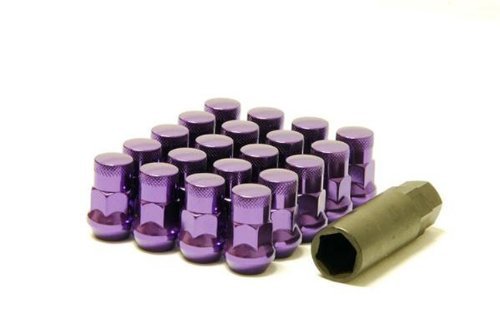 Uteki Sr35 Close End Lug Nuts W Lock Set Purple 12x1 25 35mm