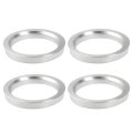 4pcs Od 72 6mm To Id 58 1mm Aluminium Alloy Car Hub Centric Rings Wheel Bore Center Spacer 