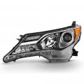 Chrome Housing Oe-style Projector Headlight Headlamp Assembly For 2013-2015 Toyota Rav4 Driver Side 