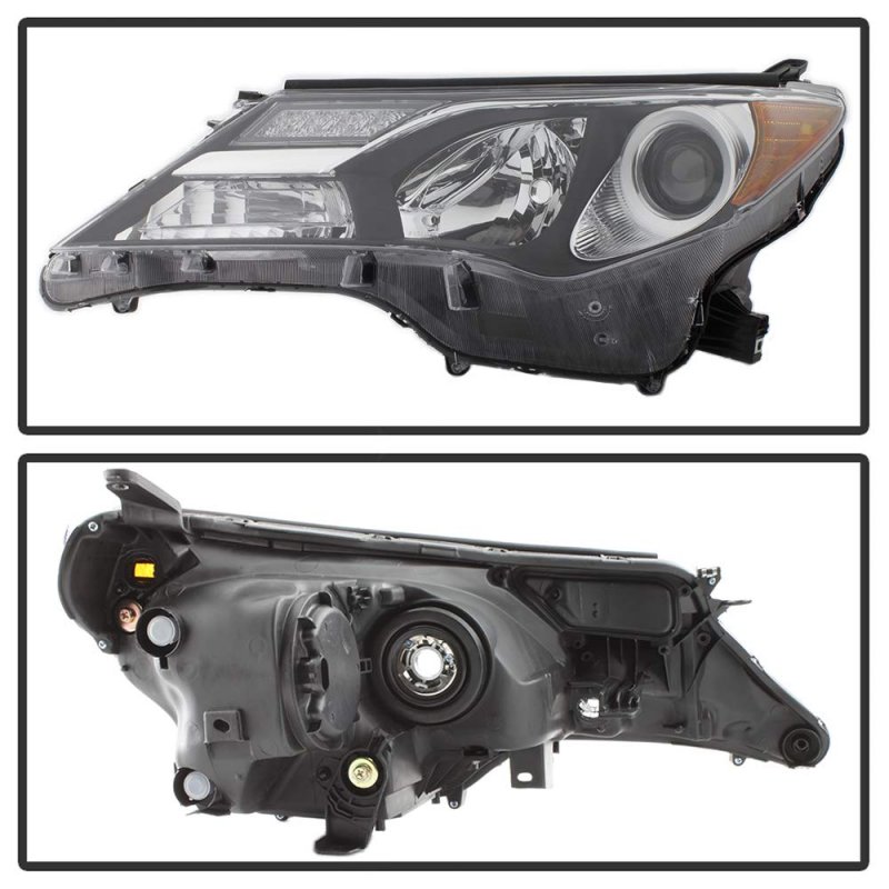 Chrome Housing Oe-style Projector Headlight Headlamp Assembly For 2013-2015 Toyota Rav4 Driver Side