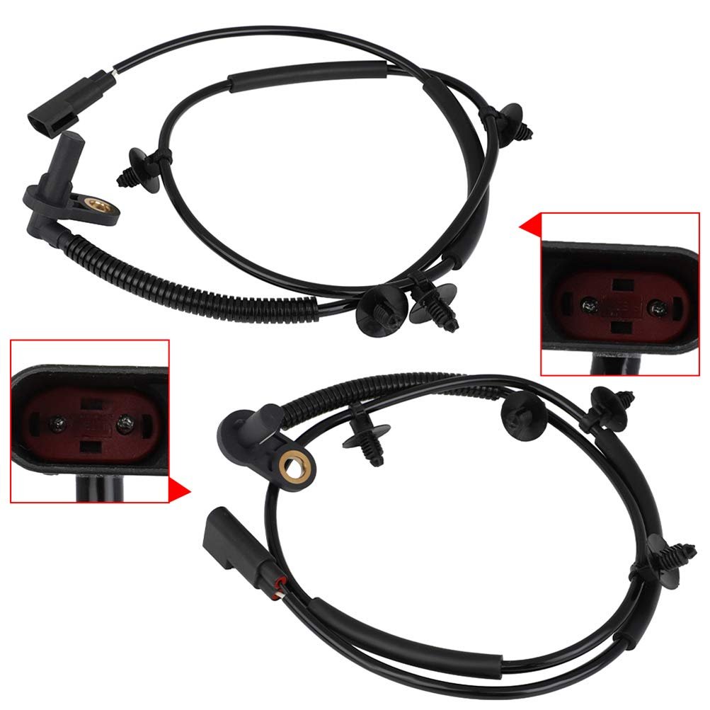 Abs Speed Sensor 2 Piece Set For 2002 To 2008 Jaguar X Type Rear Left And Right Replaces Als535 Als539 5s10797 Su12250