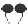 Black Front Left And Right Bumper Tow Hook Eye Cap Cover For Porsche Cayenne 2011 2012 2013 2014 