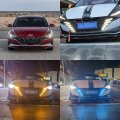 July King Led Daytime Running Light For Hyundai Elantra 2021 6000k White Grid Scanning Drl Streamer Yellow Turn Signals Ice